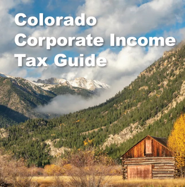 Cover of the Colorado Corporate Income Tax Guide