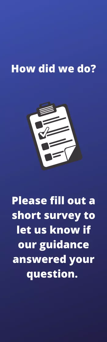 Please fill out our survey